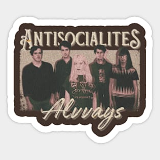 Alvvays Vintage 2011 // Antisocialites Original Fan Design Artwork Sticker